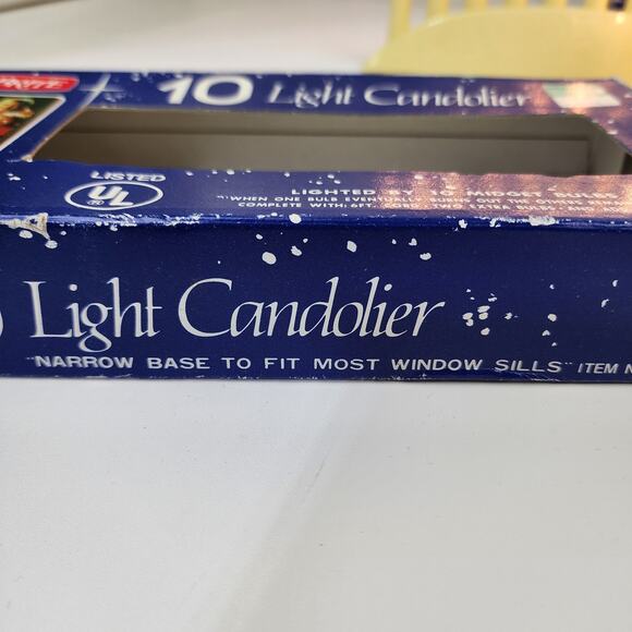 3 JOYBRITE Christmas Mini 10 Light Candoliers for Window Sills Original Boxes - Picture 6 of 8